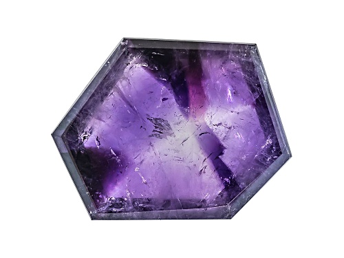 Brazilian Geometric Amethyst Min 13.00ct mm Varies Free Form Slice