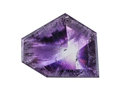 Brazilian Geometric Amethyst Min 17.00ct Mm Varies Free Form Slice