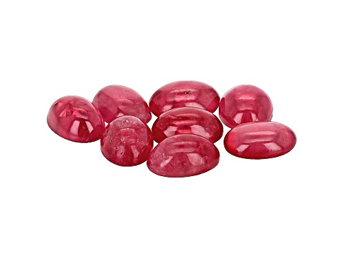 Rhodonite Oval Cabochon Set of 8 7.12ctw