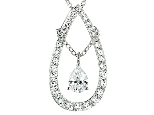 Photo of Bella Luce® Diamond Simulant Rhodium Over Sterling Silver Pendant & Chain