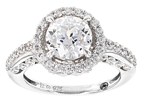 Bella Luce®4.84ctw  Diamond Simulant Rhodium Over Silver Ring - Size 11