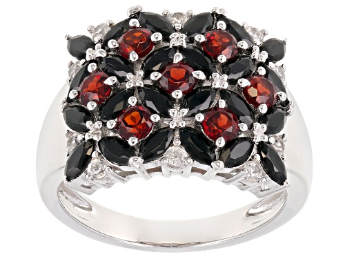 Red Spinel Sterling Silver Ring 2.88ctw - Size 8