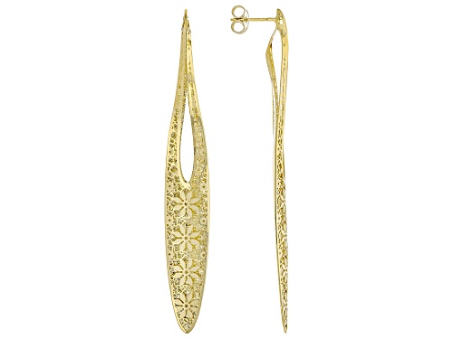 Stefano Oro® 14k Yellow Gold Fiori Ricami Drop Earrings