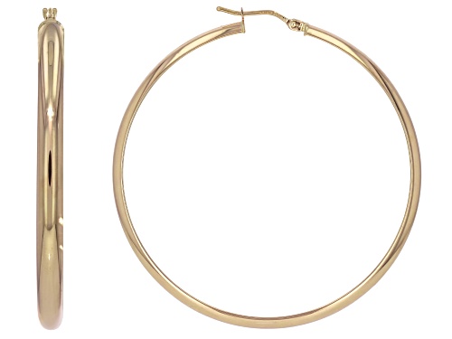 Stefano Oro® 14k Yellow Gold Ponte Vecchio 2" Hoop Earrings