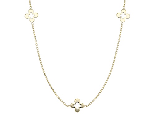 Stefano Oro® 14k Yellow Gold Fantasy Clovers 20" Necklace - Size 20