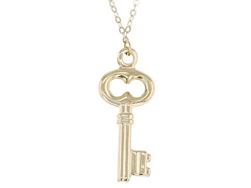 Stefano Oro® 14k Yellow Gold Key Necklace - Size 18