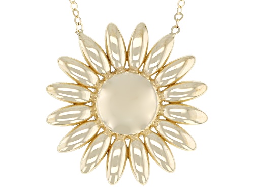 Stefano Oro® 14k Yellow Gold Daisy Necklace - Size 18
