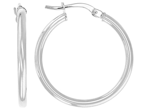 Stefano Oro® 14k White Gold 0.75" Capri Earrings