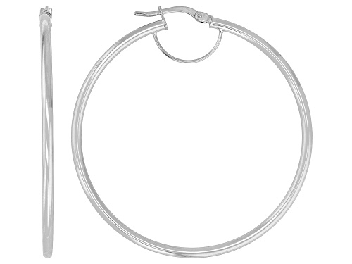 Stefano Oro® 14k White Gold 1.55" Capri Earrings
