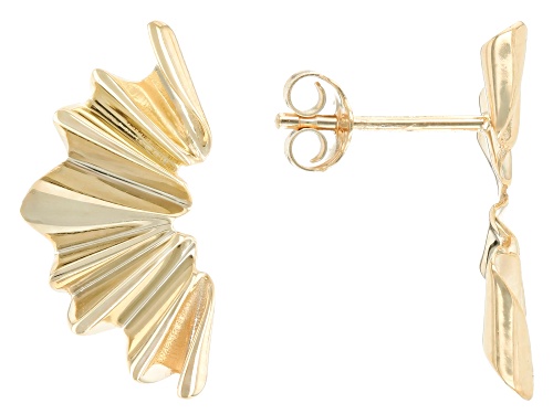 Stefano Oro® 14k Yellow Liquid Gold Wave Earrings