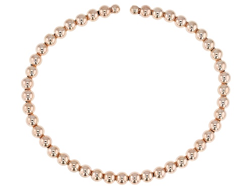 Stefano Oro® 14k Rose Gold 4mm Bead Bangle