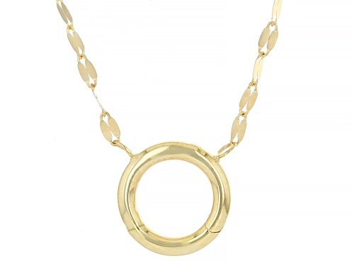 Stefano Oro® 14k Yellow Gold 1.3mm O-Clasp Petali 18" Necklace - Size 18