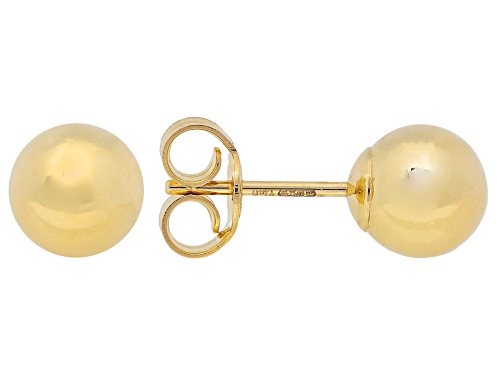 Stefano Oro® 14k Yellow Gold 6mm Prima Donna Collection Ball Stud Earrings