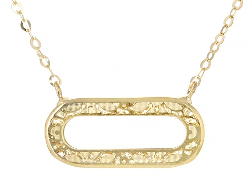 Stefano Oro® 14k Yellow Gold Ricami Paperclip 18" Necklace - Size 18