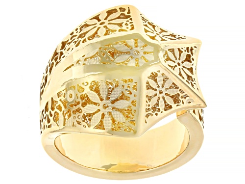 Stefano Oro® 14k Yellow Gold Ricami Cobra Ring - Size 8