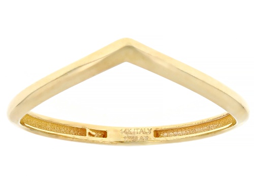Stefano Oro® 14k Yellow Gold 1.75mm Chevron Band Ring - Size 7
