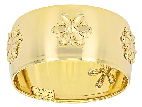 Stefano Oro® 14k Yellow Gold "Nobile Bloom" Band Ring - Size 7