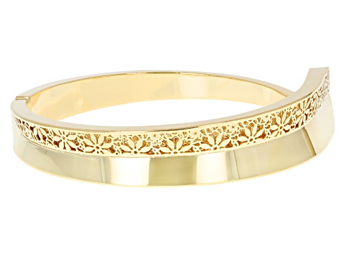 Stefano Oro® 14k Yellow Gold Volta Aurea Ricami Bangle Bracelet - Size 7
