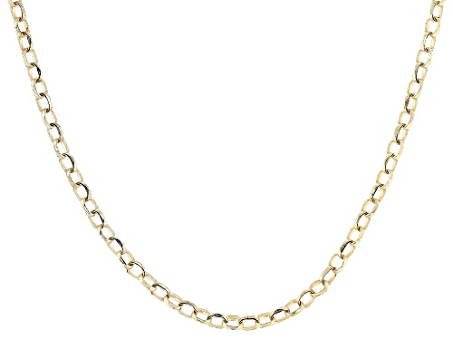 Stefano Oro® 14k Yellow Gold 2mm Diamond Cut Rolo 20" Necklace - Size 20