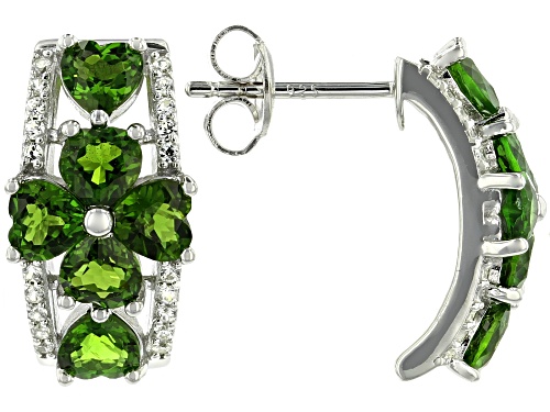 Chrome diopside hoop on sale earrings