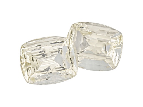 Lemon Sunstone  5.20ctw Min 10x8mm Oval Fancy Cushion Cut Set/2