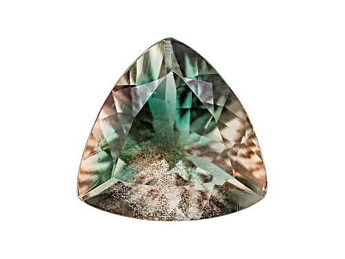 Bi-Color Pastel Oregon Sunstone From Butte Mine 1.20ct Minimum 8mm Trillion Color Varies
