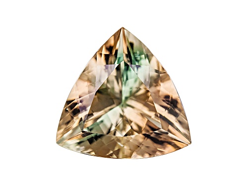 Bi-Color Pastel Oregon Sunstone From Butte Mine 2.50ct Minimum 10mm Trillion Color Varies