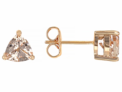 Photo of 1.19ctw Cor-De-Rosa Morganite™ 10k Rose Gold Stud Earrings