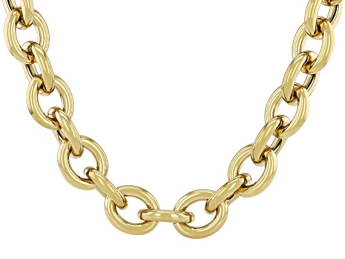 Sophisticated Steel® Gold Tone Stainless Steel Oval Link 20 Inch Chain - Size 20