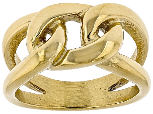 Sophisticated Steel® Gold Tone Stainless Steel Knot Ring - Size 5