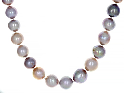 Photo of Genusis™ 11-13mm Cultured Freshwater Pearl Rhodium Over Sterling Silver 20 Inch Strand Necklace - Size 20