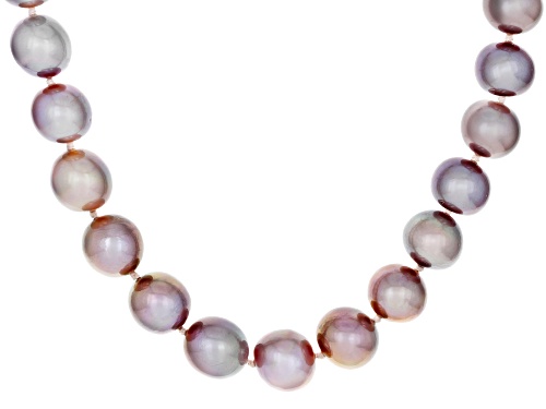 Photo of Genusis™ 12-13mm Purple Cultured Freshwater Pearl Rhodium Over Sterling Silver 18 Inch Necklace - Size 18