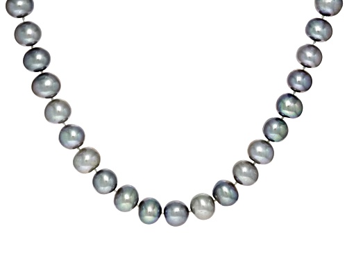 11-12mm Platinum Cultured Freshwater Pearl 14k Yellow Gold 18" Necklace - Size 18