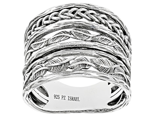 Artisan Collection of Israel™ Sterling Silver Leaf Band Ring - Size 6