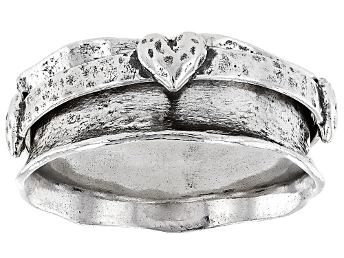 Artisan Collection of Israel™ Sterling Silver Heart Spinner Ring - Size 9