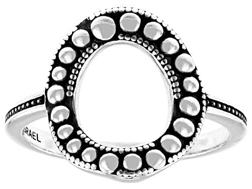 Artisan Collection of Israel™ Sterling Silver Open Circle Beaded Ring - Size 6