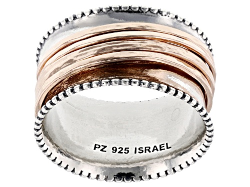 Artisan Collection of Israel™ 14K Rose Gold Over Sterling Silver Spinner Ring - Size 7