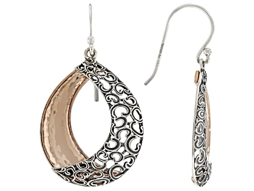 Artisan Collection of Israel™ Two-Tone 14K Rose Gold Over Silver & Sterling Silver Earrings