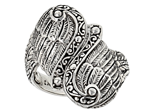 Artisan  Collection Of Bali™ Sterling Silver Filigree Angel Wing Bypass Ring - Size 6