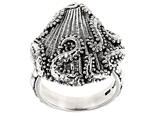 Artisan Collection Of Bali™ Sterling Silver Filigree Seashell Ring - Size 7