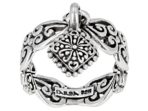 Artisan Collection Of Bali™ Sterling Silver "Adair" Charm Ring - Size 7
