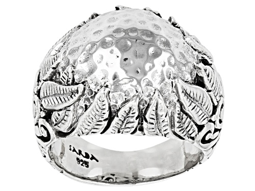 Artisan Collection of Bali™ Silver "Nurturing What You Sow" Dome Ring - Size 8