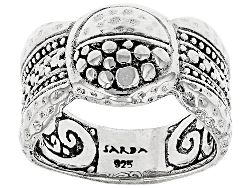 Photo of Artisan Collection of Bali™ Sterling Silver Bamboo and Hammered Ring - Size 7