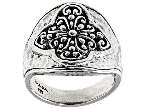 Photo of Artisan Collection of Bali™ Silver "Prayer Changes Things" Dome Ring - Size 6