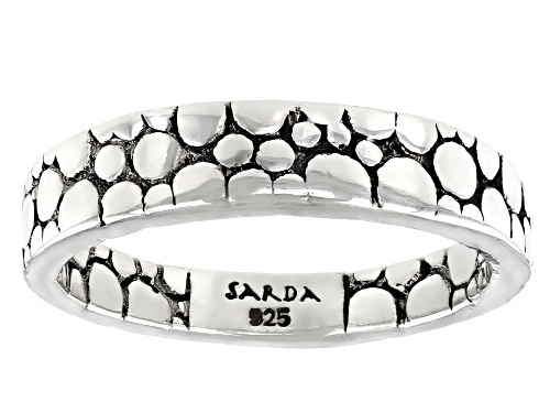 Photo of Artisan Collection of Bali™ Silver Scattered Jawan Eternity Band Ring - Size 7
