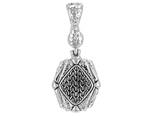Photo of Artisan Collection of Bali™ Silver Chainlink & Hammered Enhancer Pendant