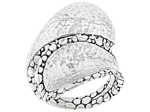 Photo of Artisan Collection of Bali™ Sterling Silver Hammered Bypass Ring - Size 7