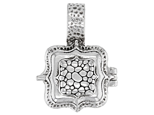 Photo of Artisan Collection of Bali™ Silver Hammered "Faithful You Are" Enhancer Locket