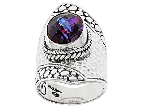 Photo of Artisan Collection of Bali™ 4.93ct Xanadu™ Quartz Silver Hammered Ring - Size 6