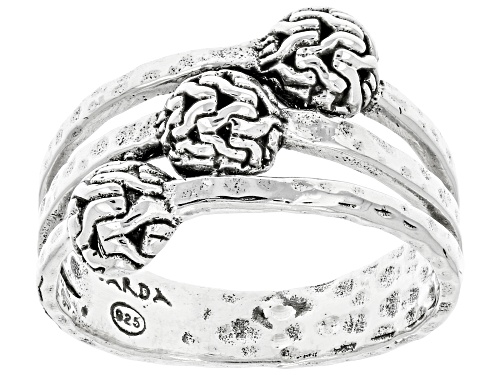 Photo of Artisan Collection of Bali™ Sterling Silver Chainlink Hammered Ring - Size 7
